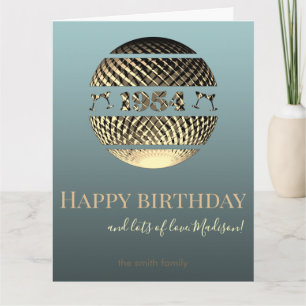 Cartão Feliz aniversário do 70 de ouro de 1954