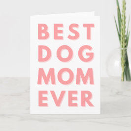 Cartão Feliz Aniversário Do Cachorro, Melhor Cachorro Mãe