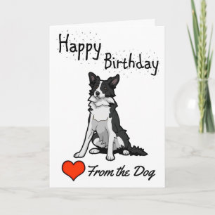 Cartão Feliz aniversário do Cão