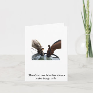 Cartão Feliz Aniversário do Cavalo Amigo