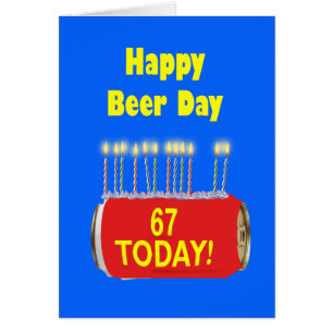 Cartão Feliz aniversário do Dia da Cerveja