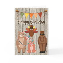 Feliz Aniversário do Dia de Ação de Graças aos Ani