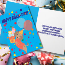 Feliz aniversário do Dia Latido Engraçado Dachshun