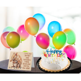 Cartão Feliz Aniversário do Engraçado Hilaril Armadillo