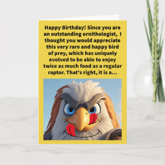 Cartão Feliz Aniversário do Funny Pair a Grin Falcon