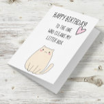 Cartão Feliz Aniversário Do Gato Engraçado Humor Bonito<br><div class="desc">Este design foi criado através da arte digital. Pode ser personalizado na área fornecer ou personalizar escolhendo o clique para personalizar mais opções e alterando o nome, as iniciais ou as palavras. Você também pode alterar a cor e o estilo do texto ou excluir o texto de um design de...</div>