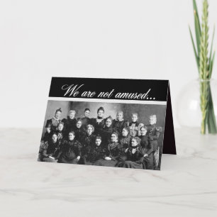 Cartão Feliz Aniversário do Grupo das Mulheres Vintage