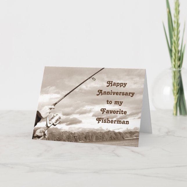 CARTÃO FELIZ ANIVERSÁRIO DO MEU *PESCADOR FAVORITO* (Frente)