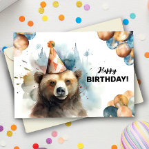 Feliz Aniversário do Retrato Animal Selvagem do Ur