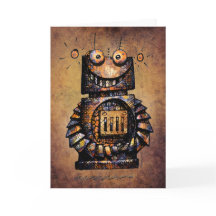 Feliz aniversario do robô do miúdo feito sob