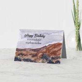 Cartão Feliz Aniversário Do Sobrinho No Deserto De Direit