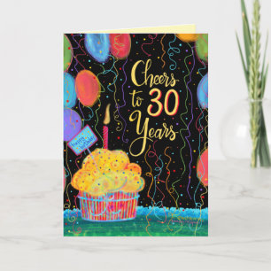 Cartão Feliz aniversário dos 30 anos