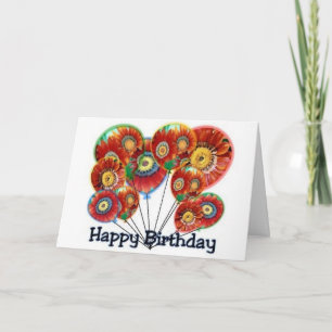 Cartão Feliz Aniversário dos Balões (Filha)
