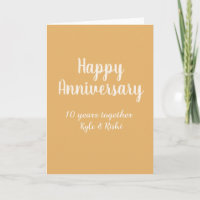 Feliz aniversário dourado branco 10 anos nome data