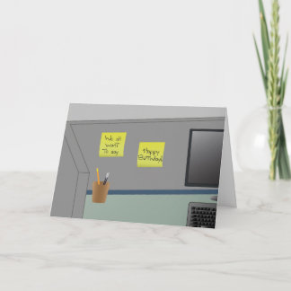 Cartão Feliz aniversario, dtodos nós! Compartimento do