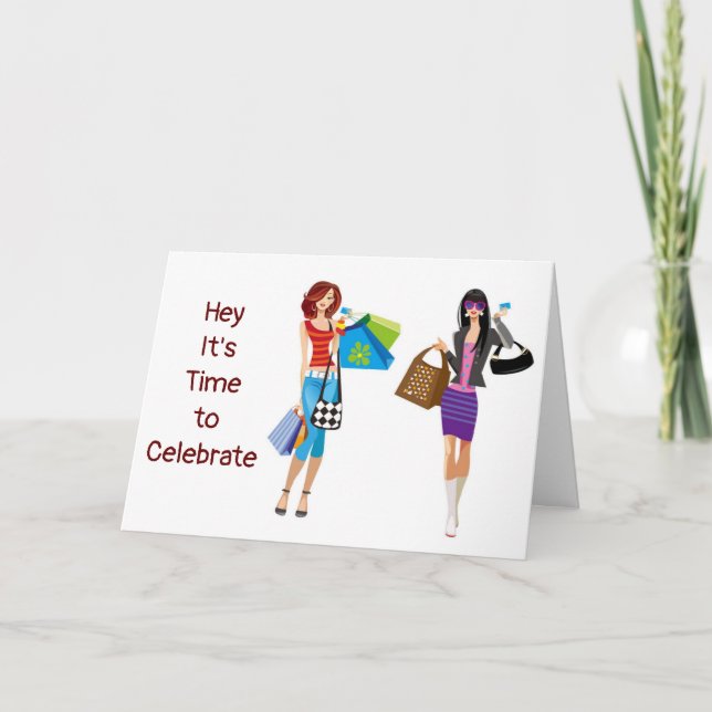 CARTÃO FELIZ ANIVERSÁRIO **E SABEMOS COMO CELEBRAR ** CA (Frente)