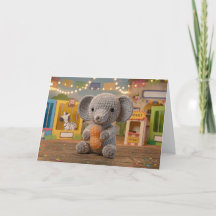Feliz Aniversário Elefante do Zoológico e Página p