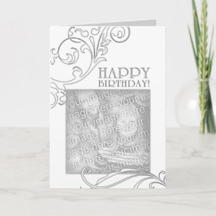 Cartão feliz aniversário (elegante florescimento)
