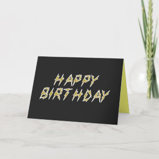 Cartão Feliz Aniversário Elétrico