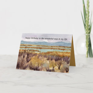 Cartão Feliz Aniversário em Minha Vida Deserto Sagebrush