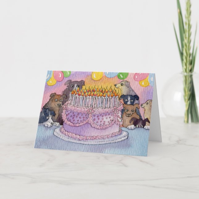 Cartão Feliz aniversário! Espero que você tenha um monte  (Frente)