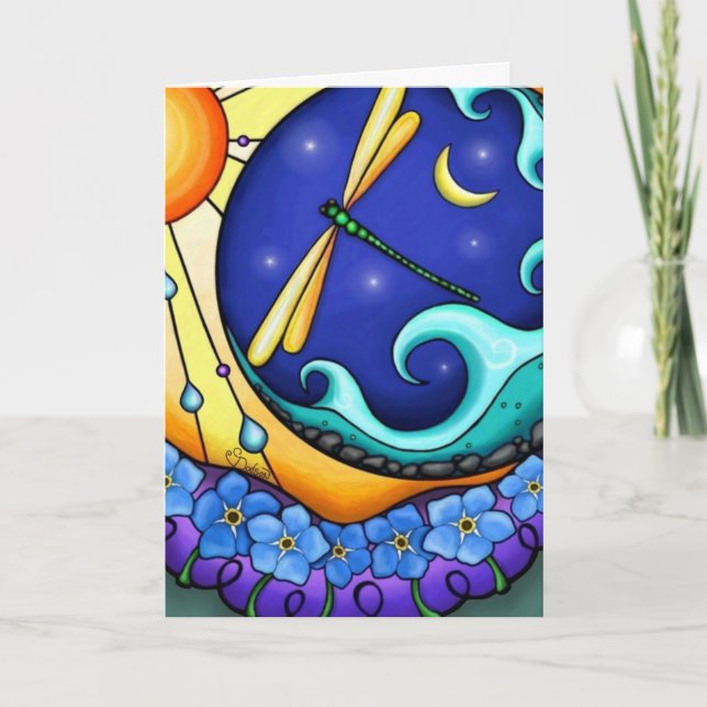 Cartão Feliz Aniversário - Esqueça-me Não (Frente)