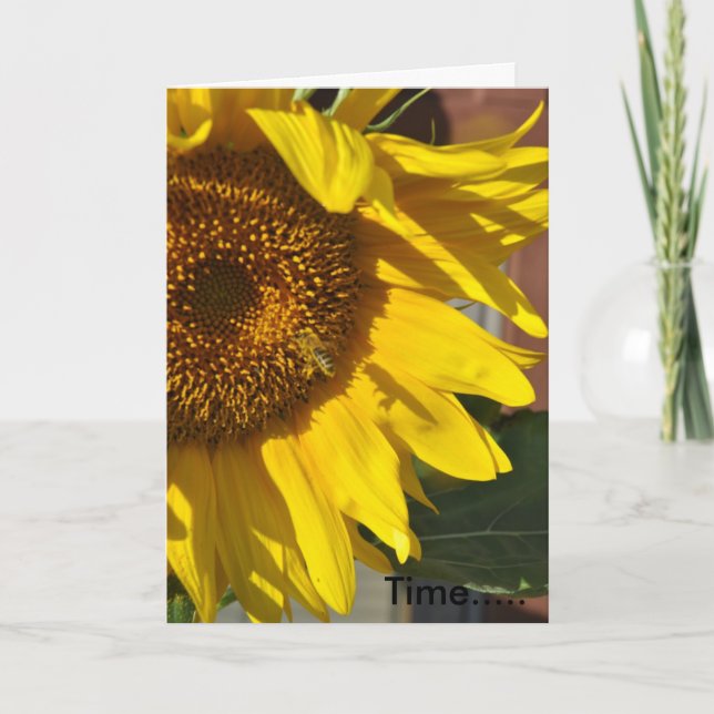 Cartão Feliz aniversário...... Está na hora... (Frente)