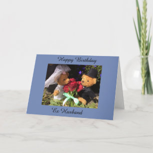Cartão Feliz aniversário, ex-cartão do marido