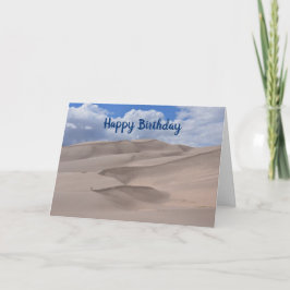 Cartão Feliz aniversário, Excelente Sand Dunes, Colorado