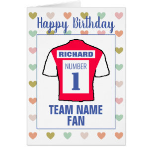 Cartão Feliz Aniversário Fã de Futebol
