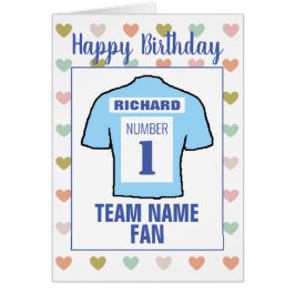Cartão Feliz Aniversário Fã de Futebol