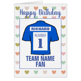 Cartão Feliz Aniversário Fã de Futebol