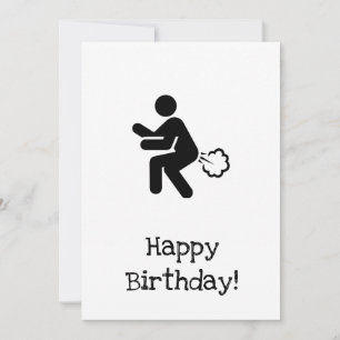 Cartão Feliz Aniversário Fart Card. Espero que seja um GA
