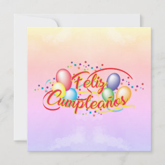 Cartão Feliz Aniversário | Feliz Cumpleaños
