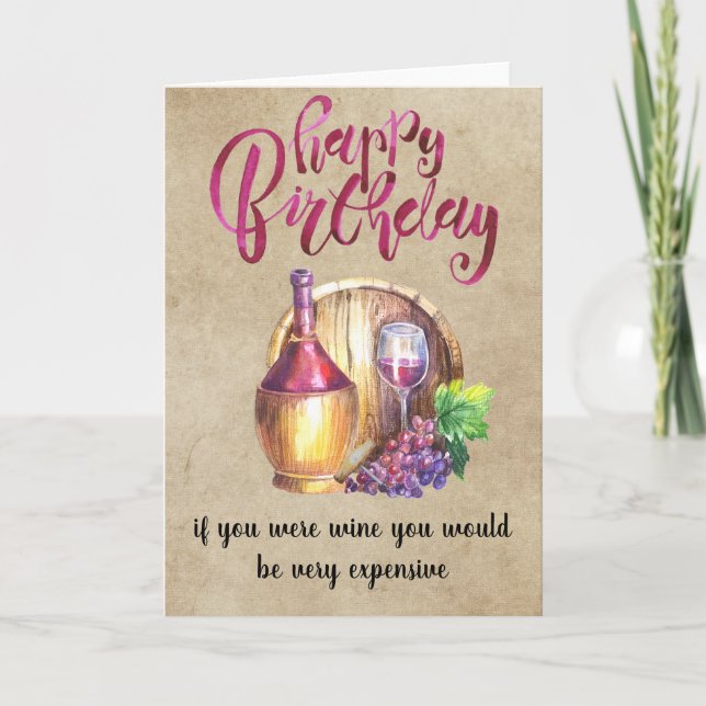 Cartão Feliz Aniversário Feliz Humor Engraçado (Frente)