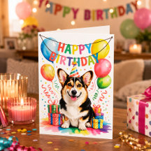 Feliz Aniversário Festa do Cão Corgi