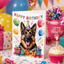 Feliz Aniversário Festa do Cão Pastor Alemão