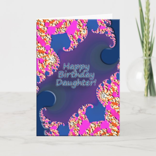 Cartão Feliz Aniversário, Filha! (Frente)