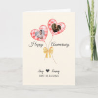 Feliz Aniversário - Foto em forma de coração