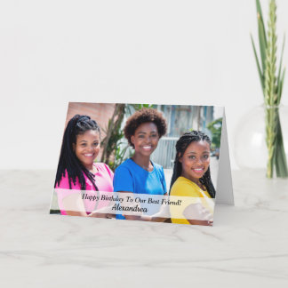 Cartão Feliz Aniversário Foto Namorada Buddy Personalize