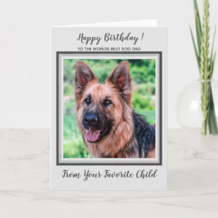 Cartão Feliz Aniversário - Foto Pet - Melhor Pai de Cão