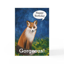 Feliz Aniversário Garganta Diz Raposa Bonita