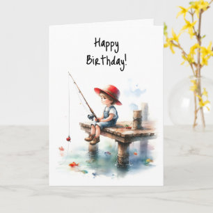 Cartão Feliz Aniversário Garoto Reel Divertimento Anivers