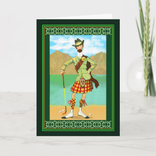 Cartão Feliz Aniversário Golf