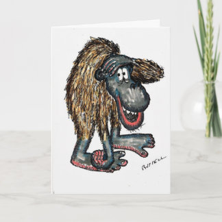 Cartão Feliz aniversário Gorilla