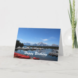 Cartão Feliz aniversário, Grand Teton National Park