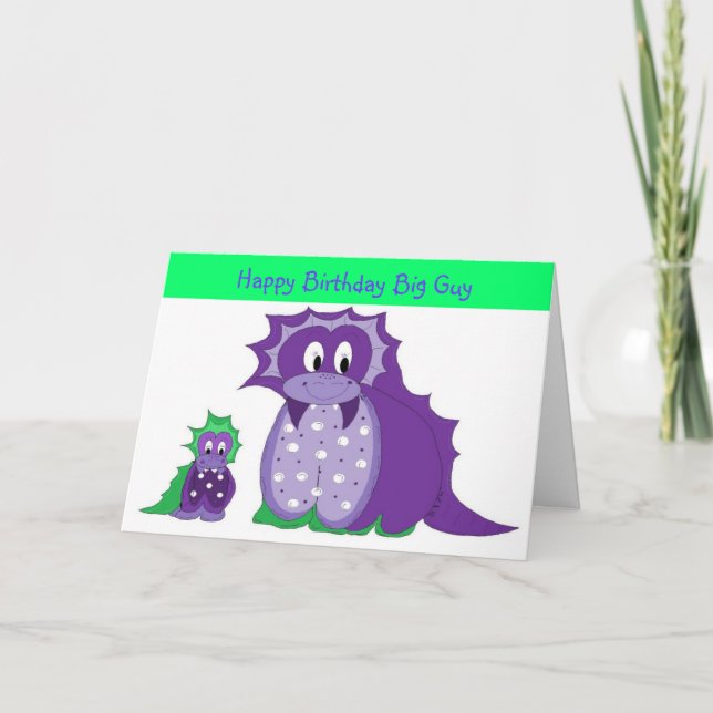 Cartão Feliz aniversário Grande Cara (Frente)