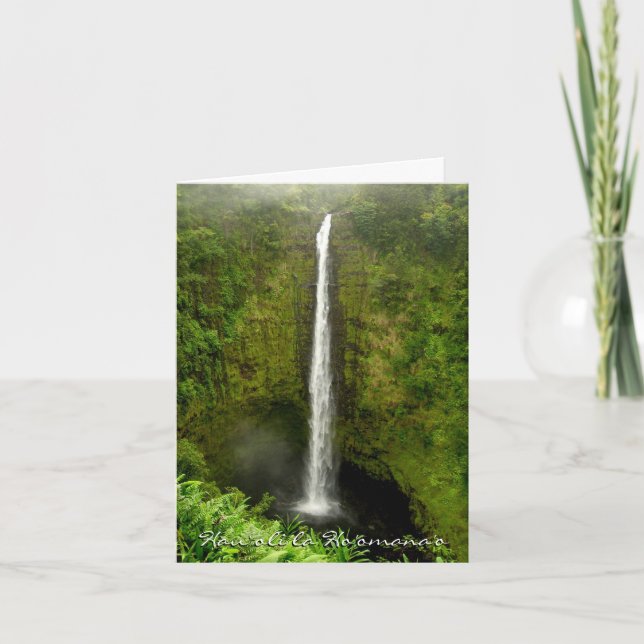 Cartão Feliz Aniversário - Havaí (Frente)