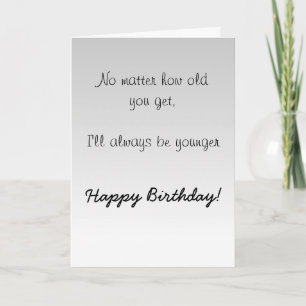 Cartão Feliz Aniversário Irmã Irmão Mais Velho Humor Engr