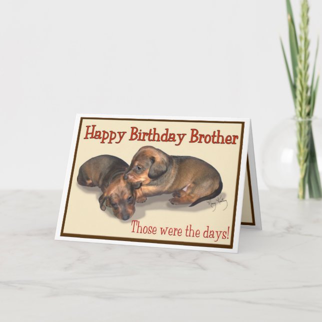 Cartão Feliz aniversário irmão (Frente)